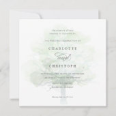 Einladung zur Misty tree-Hochzeit (Vorderseite)