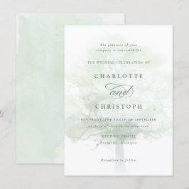 Einladung zur Misty tree-Hochzeit