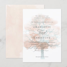 Einladung zur Misty tree-Hochzeit