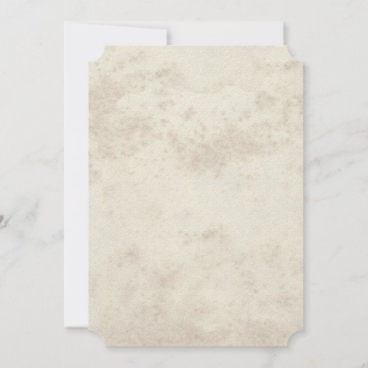 Einladung zur mittelalterlichen Renaissance Bridal (Rückseite)