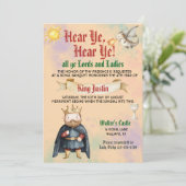 Einladung zur mittelalterlichen Renaissance König  (Stehend Vorderseite)