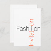 Einladung zur Mode (Vorne/Hinten)