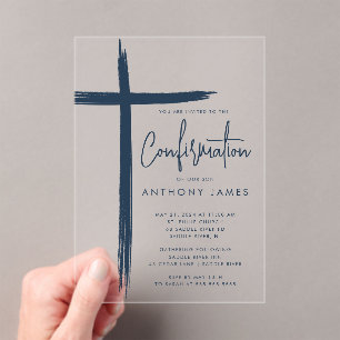 Einladung zur modernen Cross Boys-Bestätigung