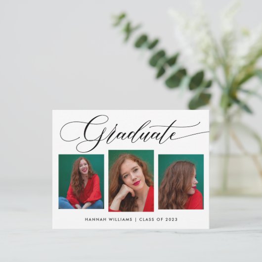 Einladung zur modernen Fotocollage (Stehend Vorderseite)