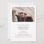 Einladung zur modernen Fotocollage (Rückseite)