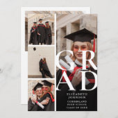 Einladung zur modernen Fotocollage (Vorne/Hinten)