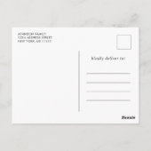 Einladung zur Modernen Partei für die Graduierung Postkarte (Rückseite)