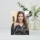 Einladung zur Modernen Partei für die Graduierung  Postkarte (Stehend Vorderseite)