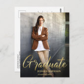 Einladung zur Modernen Partei für die Graduierung Postkarte (Vorne/Hinten)