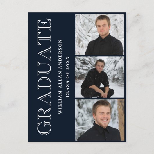 Einladung zur Modernen Partei für die Graduierung  Postkarte (Vorderseite)