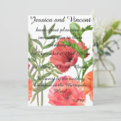 Einladung zur Mohnhochzeit - kann personalisiert s (Stehend Vorderseite)