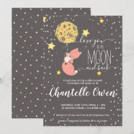 Einladung zur Mond Baby Dusche