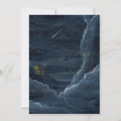 Einladung zur Mond Baby Dusche (Rückseite)