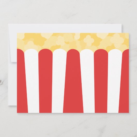 Einladung zur Movie Night Birthday Party (Rückseite)