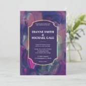 Einladung zur muffen Acrylmalerei (Stehend Vorderseite)