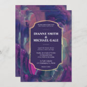 Einladung zur muffen Acrylmalerei (Vorne/Hinten)