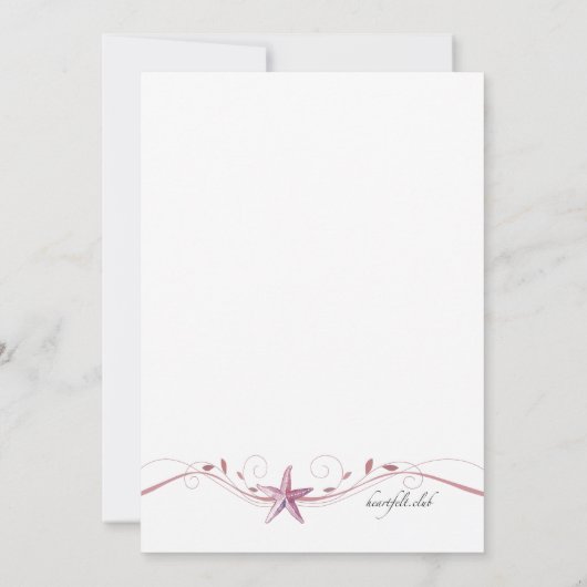 Einladung zur Muschel (Rückseite)