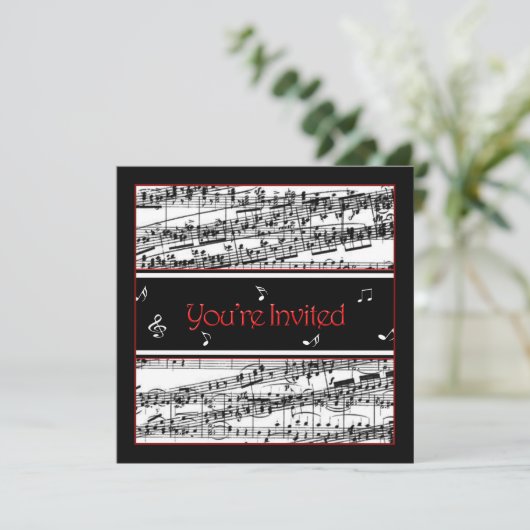 Einladung zur Musik - Fakultative Nutzung (Stehend Vorderseite)