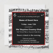 Einladung zur Musik - Fakultative Nutzung (Rückseite)