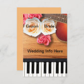 Einladung zur musikalischen Hochzeit (Vorne/Hinten)