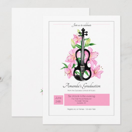 Einladung zur Musikschule (Vorne/Hinten)