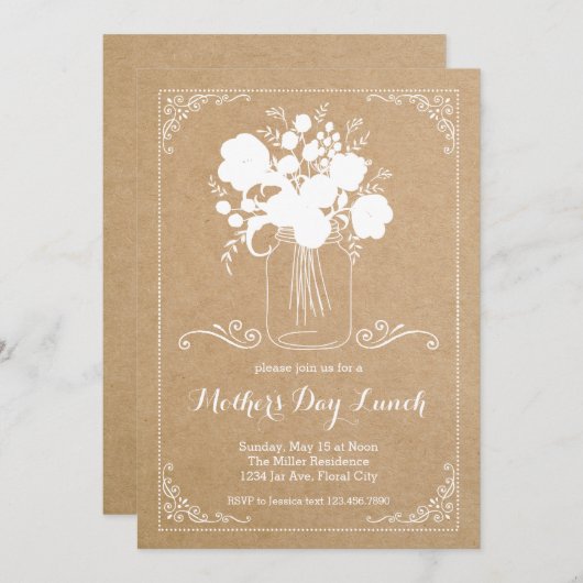 Einladung zur Mutter (Vorne/Hinten)