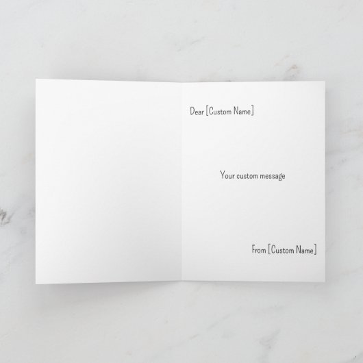 Einladung zur Mutter - Dame mit zwei Champagnern (Innenseite)