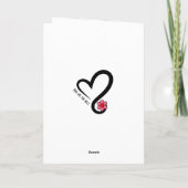 Einladung zur Mutter - Lady mit Spotty Dress (Rückseite)