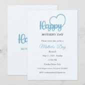 Einladung zur Mutter, Mittagessen am Muttertag (Vorne/Hinten)