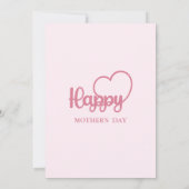 Einladung zur Mutter, Mittagessen am Muttertag (Rückseite)