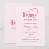 Einladung zur Mutter, Mittagessen am Muttertag (Vorne/Hinten)