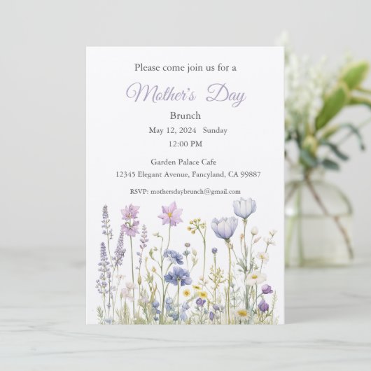 Einladung zur Mutter, Mittagessen am Muttertag (Stehend Vorderseite)