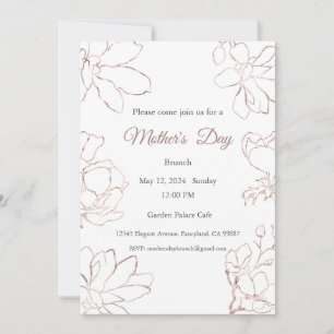 Einladung zur Mutter, Mittagessen am Muttertag