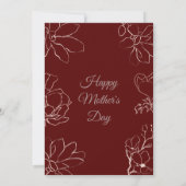 Einladung zur Mutter, Mittagessen am Muttertag (Rückseite)