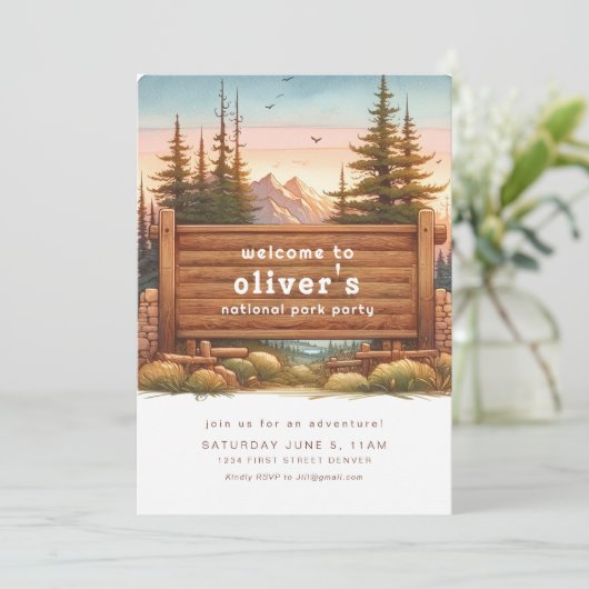 Einladung zur Nationalparkveranstaltung (Stehend Vorderseite)