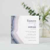 Einladung zur natürlichen Wellenhochzeit (Stehend Vorderseite)