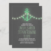 Einladung zur nautischen Begegnung mit Chalkboard (Vorne/Hinten)