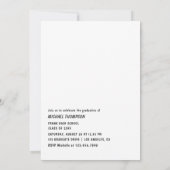 Einladung zur Neonmikrofone-Graduationspartei (Rückseite)