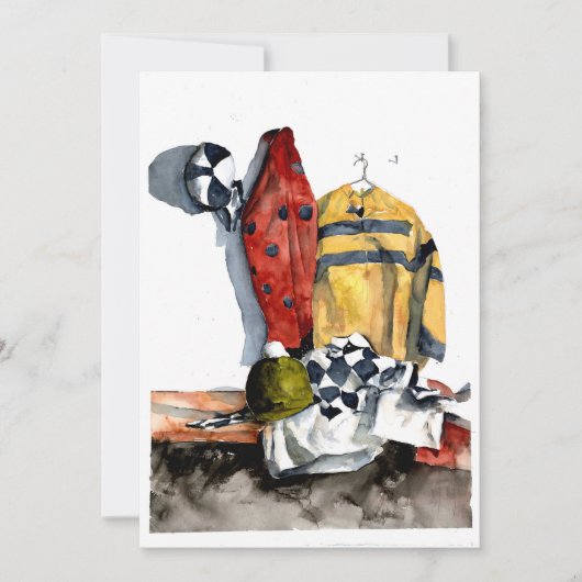 Einladung zur Nervenkitzel des Pferderennens. (Vorderseite)