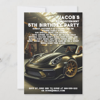 Einladung zur Neurodivergent Autistic Birthday Par