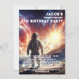 Einladung zur Neurodivergent Autistic Birthday Par