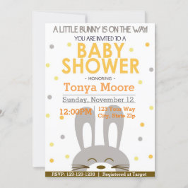 Einladung zur neutralen Babydusche