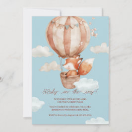 Einladung zur neutralen Babydusche