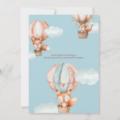 Einladung zur neutralen Babydusche (Rückseite)