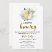 Einladung zur neutralen Babydusche (Vorne/Hinten)