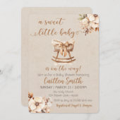 Einladung zur neutralen Babydusche (Vorne/Hinten)