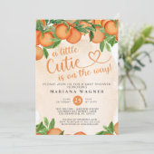 Einladung zur neutralen Babydusche der kleinen Süs (Stehend Vorderseite)