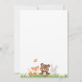 Einladung zur neutralen Babydusche des Waldergesch (Rückseite)