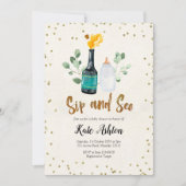 Einladung zur neutralen Babydusche für die Geschle (Vorderseite)