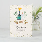 Einladung zur neutralen Babydusche für die Geschle (Stehend Vorderseite)